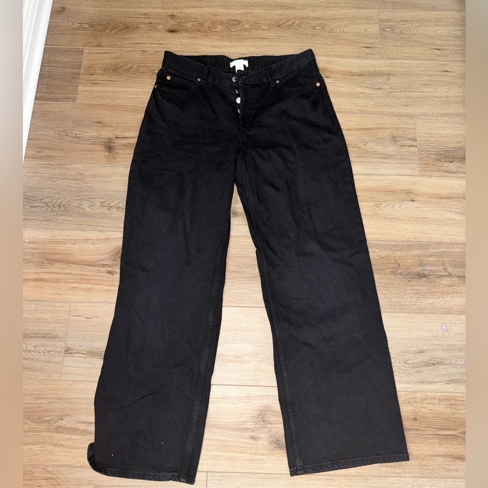 Black skater baggy jeans